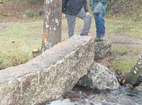 New moorland clapper  bridge finally installed