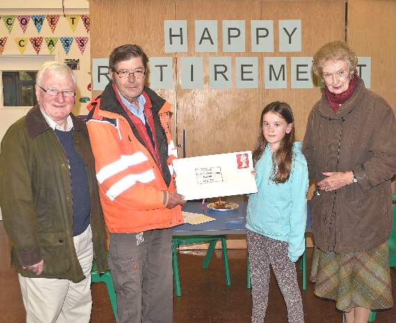 First class send off for postie Bernard