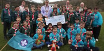 £250 from Okehampton Rotary for Okehampton Scout Group