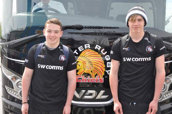 Okehampton RFC's Tom Stevens and Barnaby Waddell make Exeter Chiefs U15 Academy Squad