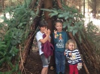 Making dens at Roadford Lake