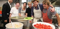 Celebrity chef Tim Maddams cooks up a treat at Hatherleigh Primary School