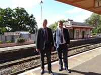 Mel Stride MP discusses potential rail service with leader of Mid Devon District Council