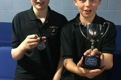 Prizes for Hatherleigh Silver Band's young musicians