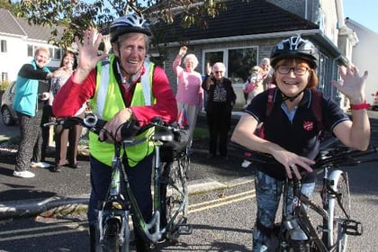 Tavistock's Mary Budge and Pam Smith cycle to Saltram House and back for charity