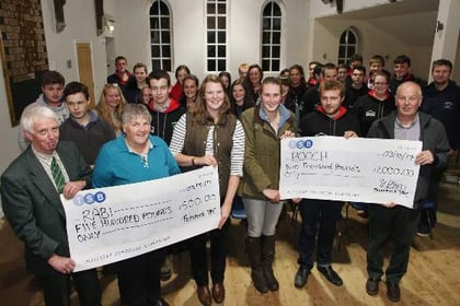 Tavistock Young Farmers give £2,500 to charities from dung sale