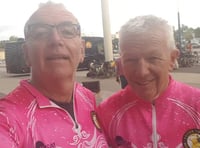 Intrepid Matt and Paul follow Exeter Chiefs to France in charity cycle