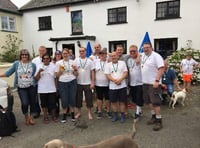 Northlew pub punters taking on marathon hike for charity