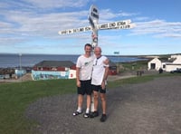 Father and son complete charity cycle