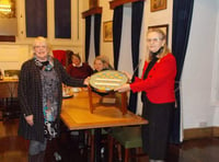 Okehampton Town Council presented with unusual coffee table