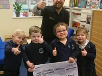 Tavistock Round Table donates £500 to Whitchurch Primary School for new books