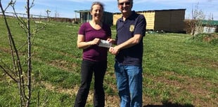 Okehampton Community Garden connecting water supply for growing season ahead