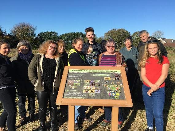 Playing field 'bog' in Crapstone has been turned into a conservation area