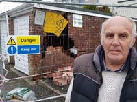 Classic car blocked in garage after prang