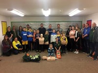 Young footballers learn vital lifesaving skills