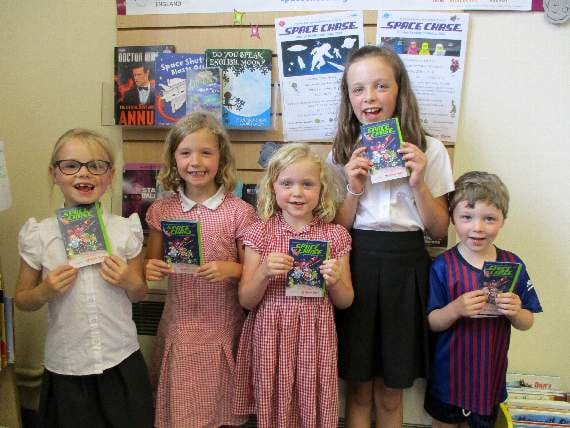 Children go on Space Chase reading challenge at Okehampton Library