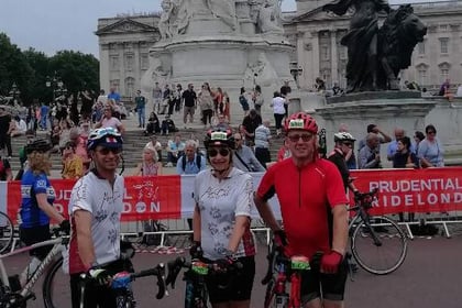 Lifton riders complete the Prudential Ride London-Surrey 100