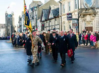 Okehampton Remembrance Parade back