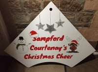 Christmas cheer in Sampford Courtenay for roof appeal