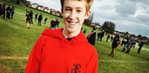 Okehampton Running Club members in schools cross country championships