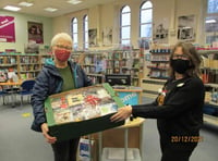 Okehampton Library's Christmas raffle raises £200