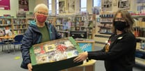 Okehampton Library's Christmas raffle raises £200