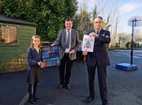 Hatherleigh card design winner gets visit from MP