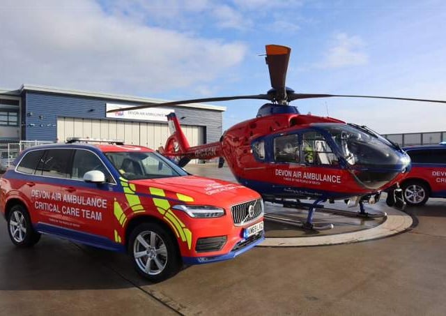 Devon Air Ambulance notches up record 1,900 callouts in a year