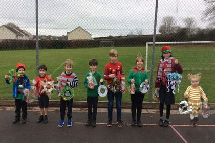 North Tawton head 'proud' of children's festive wreaths
