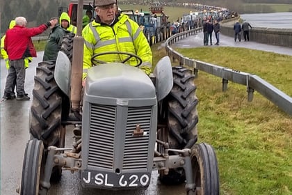 Almost 100 tractors take part in charity event