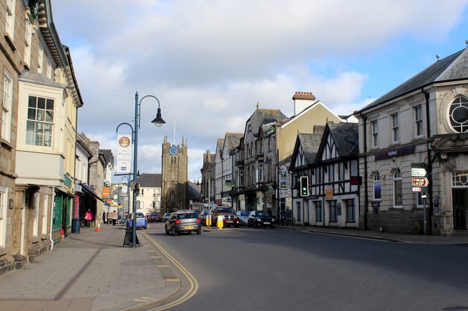 Okehampton town centre