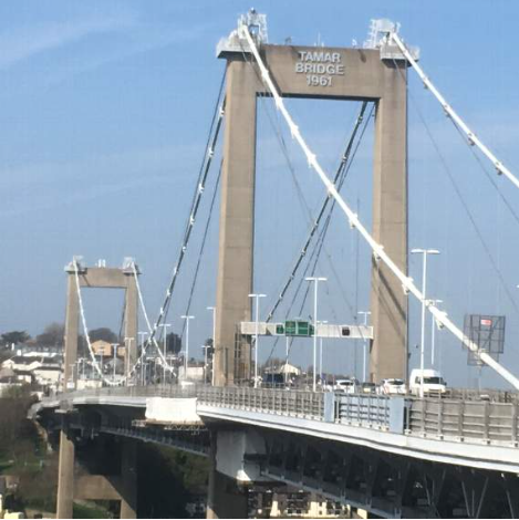 The Tamar Bridge at Saltash