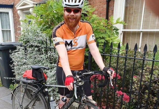 Anthony Butcher is undertaking a 4,000 mile cycle challenge for MS.