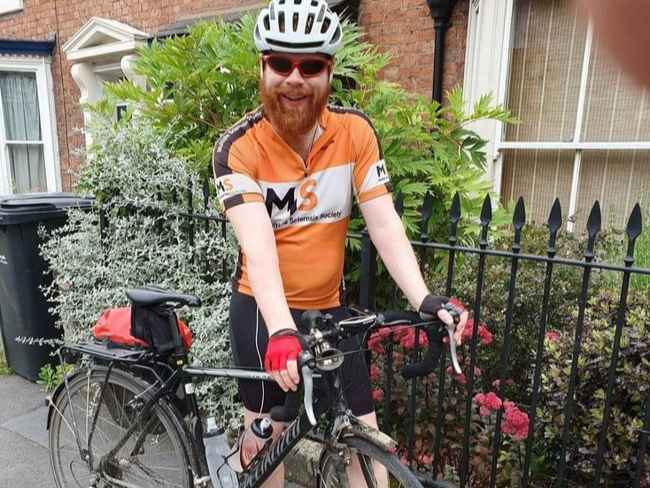 Anthony Butcher is undertaking a 4,000 mile cycle challenge for MS.