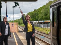 Rail minister boards the Dartmoor Line 