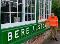 Bere Alston Station gets a spring spruce up