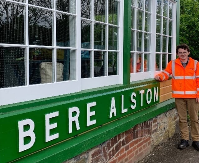 Bere Alston Station gets a spring spruce up