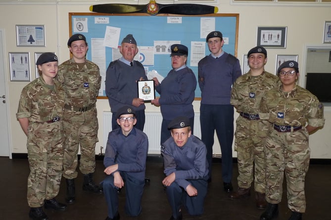 presentation Tavistock Squadron RAF air cadets