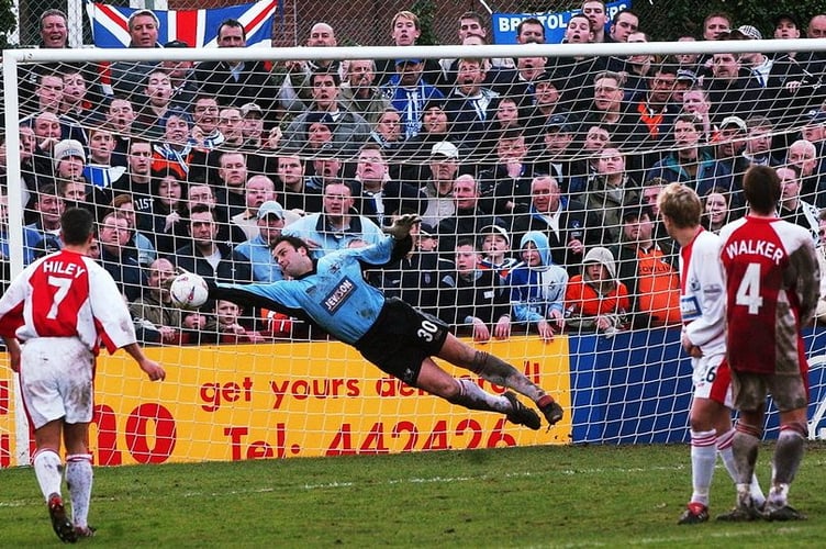 Kevin Miller in his heyday at Exeter City