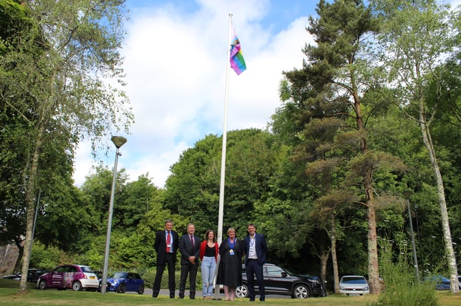 West Devon Borough Council Pride flag