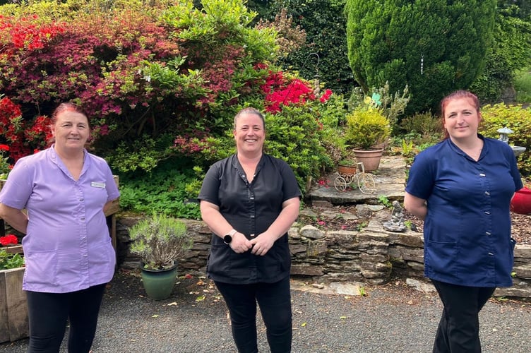 Carole Capelin with daughters Gemma Trewally and Michelle Lockley at The Red House in Yelverton, where they all work