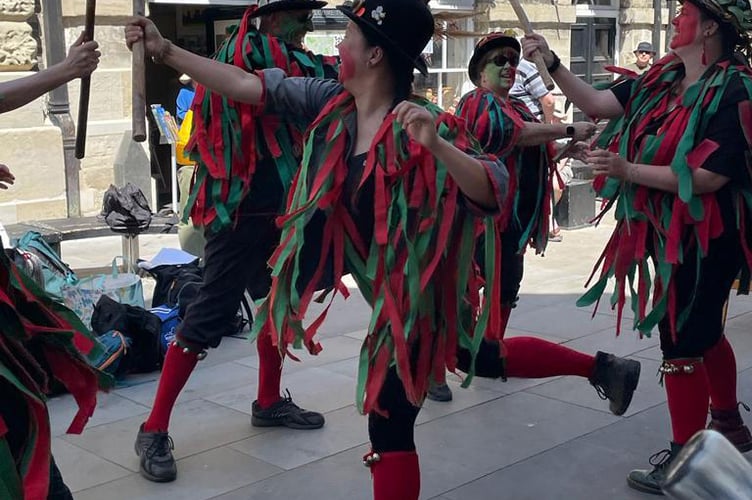 Alton Morris dancing in Salisbury, 2022.