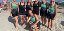 Regatta rowers represent Cotehele in Cornwall