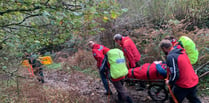 Man with fractured ankle rescued by team at Walkhampton