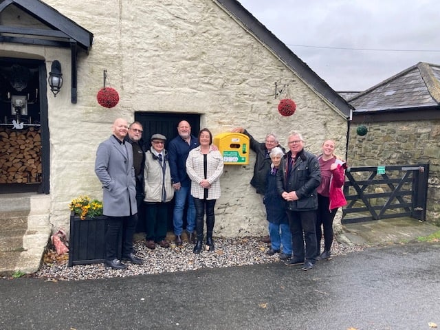 Mary Tavy defibrillator installed