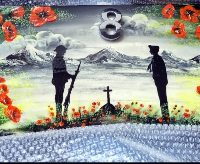 Tavistock mother appeals for return of missing Poppy Appeal painting