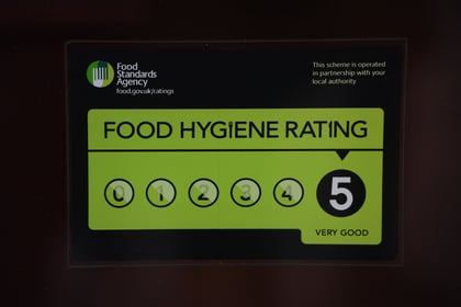 Food hygiene ratings given to four West Devon establishments