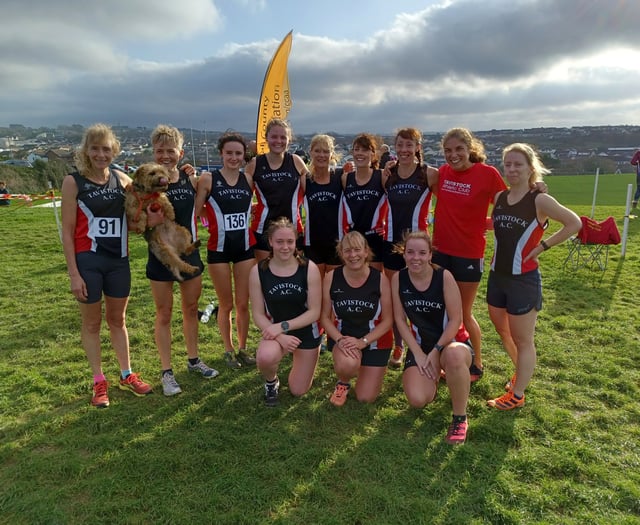 Tavi athletes run by the seaside in Cornwall