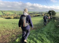 Okehampton Ramblers head for Drewsteignton