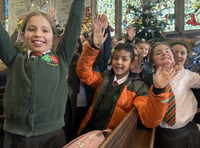 Children sing for Christmas Tree Festival